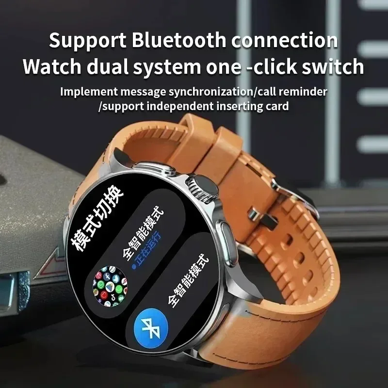 GT200 NFC Smartwatch 1.95” HD AMOLED Display GPS Positioning Workout Modes Sport Fitness Smart Watch 5